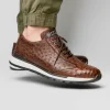 Best Sale Marco di Milano Scanno Ostrich Quill Sneakers Brown