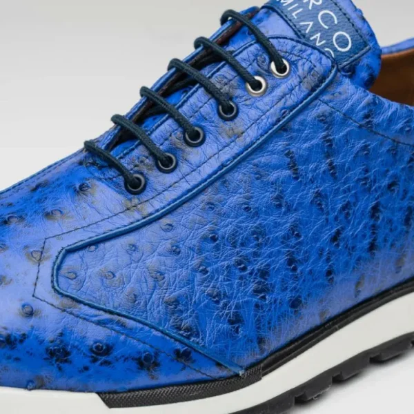 Cheap Marco di Milano Scanno Ostrich Quill Sneakers Electric Blue ElectricBlue