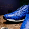 Cheap Marco di Milano Scanno Ostrich Quill Sneakers Electric Blue ElectricBlue