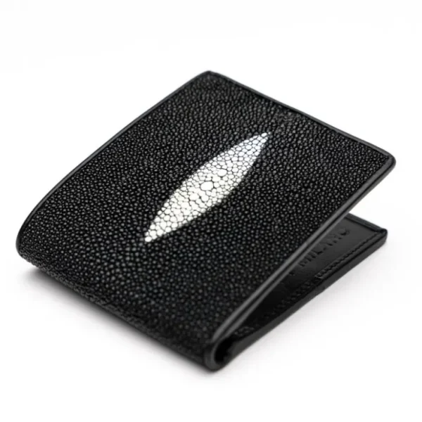 Flash Sale Torino Leather Marco Di Milano Stingray Bi-Fold Wallet Black / White