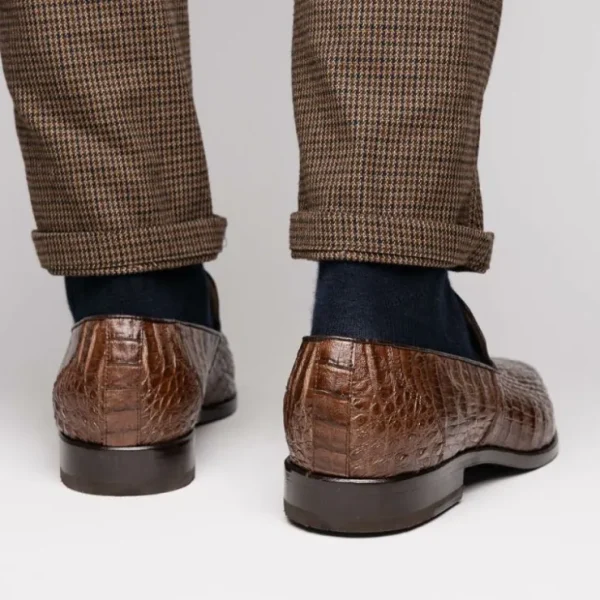 marco_di_milano_trento_ca_7.webp Hot Marco di Milano Trento Caiman Crocodile Loafers Brown