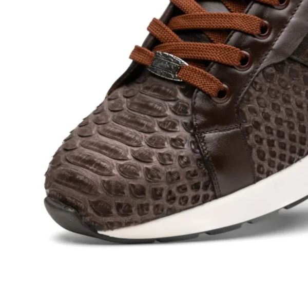 Discount Marco di Milano Verona Python & Calfskin Sneakers Brown