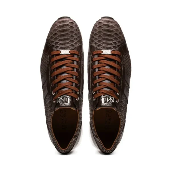 Discount Marco di Milano Verona Python & Calfskin Sneakers Brown