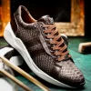 Discount Marco di Milano Verona Python & Calfskin Sneakers Brown