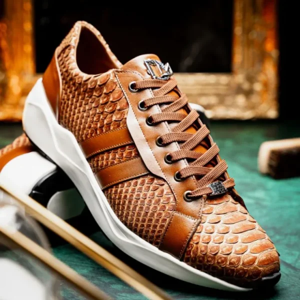 marco_di_milano_verona_py_6-3.webp Sale Marco di Milano Verona Python & Calfskin Sneakers Honey