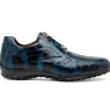 Best Marco di Milano Vulcan Alligator Sneakers Rustic Navy RusticNavy