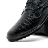 Fashion Marco di Milano Vulcan Alligator Sneakers Black