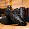 Fashion Marco di Milano Vulcan Alligator Sneakers Black