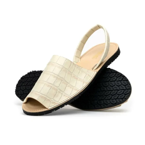 maseratti_naples_embossed_1.webp Shop Maseratti Naples Embossed Caiman Minorca Sandals Oryx