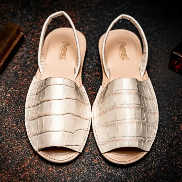 maseratti_naples_embossed_7.webp Shop Maseratti Naples Embossed Caiman Minorca Sandals Oryx