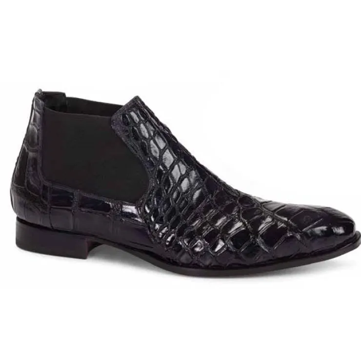 Best Mauri 4755 Affari Alligator Boots (Special Order) Black