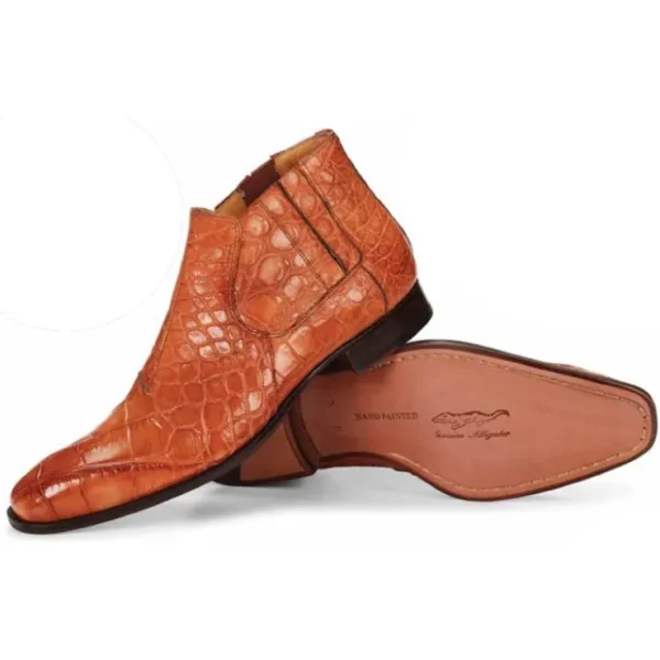 Discount Mauri 4780 Alberti Alligator Boots (Special Order) Cognac