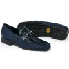 Sale Mauri 4882 Alligator & Suede Loafers Wonder Blue (Special Order) WonderBlue