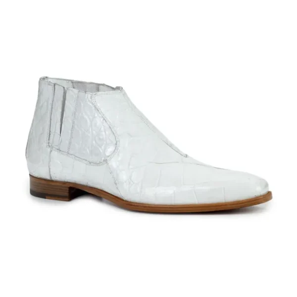 Fashion Mauri 4780 Alligator Boots (Special Order) White