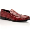 Cheap Mauri 1028 Alligator Loafers Hand Painted Ruby Red HandPaintedRubyRed