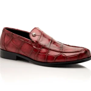 Cheap Mauri 1028 Alligator Loafers Hand Painted Ruby Red HandPaintedRubyRed