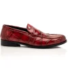 Cheap Mauri 1028 Alligator Loafers Hand Painted Ruby Red HandPaintedRubyRed