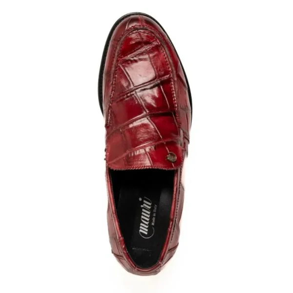 Cheap Mauri 1028 Alligator Loafers Hand Painted Ruby Red HandPaintedRubyRed