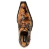 Hot Mauri 44166/2 Alligator Monk Strap Dune Smoke T. Moro (Special Order) DuneSmokeT.Moro