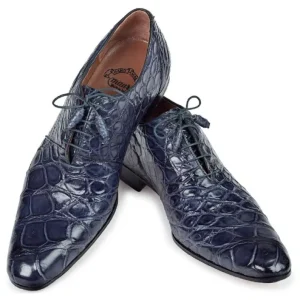 Sale Mauri 1078 Alligator Oxfords Charcoal Gray (SPECIAL ORDER) CharcoalGray