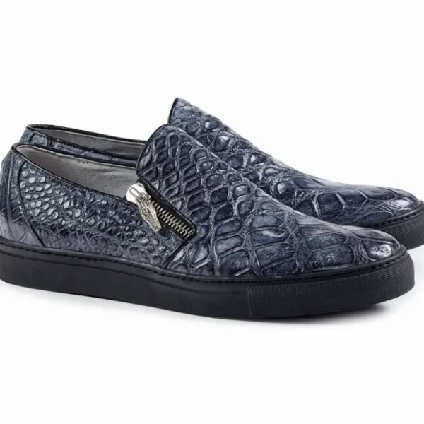 mauri__alligator_sneakers_0.webp Online Mauri 8508 Alligator Sneakers Charcoal Grey CharcoalGray