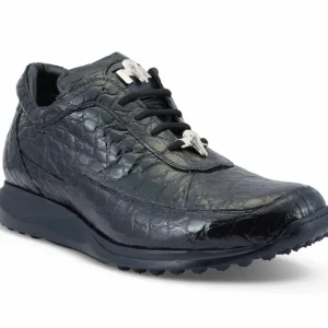 Outlet Mauri 8900/2 Alligator Sneakers Solid Black SolidBlack