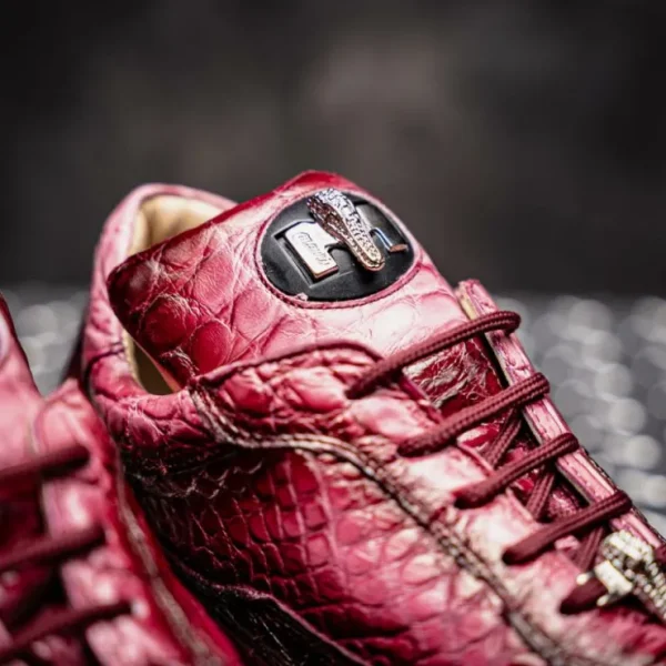 mauri__alligator_sneakers_6-1.webp Best Sale Mauri 8900/2 Alligator Sneakers Dirty Taste of Berry / Ruby Red