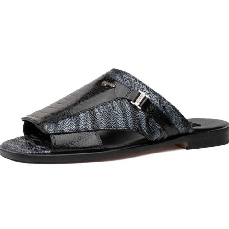 Cheap Mauri 1406/1 Aloha Ostrich Leg & Balera Sandal Black / Multi Grey