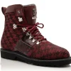 Online Mauri 3272 Baby Croc / Ostrich Leg / Double M. Fabric Boots Ruby Red (Special Order) RubyRed