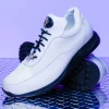 Fashion Mauri 8900/2 Baby Crocodile / Embossed Nappa Sneakers (Special Order) White