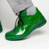Cheap Mauri 8900/2 Baby Crocodile / Embossed Patent Sneakers Leaf Green LeafGreen