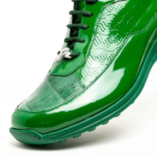 mauri__baby_crocodile__em_2-1.webp Cheap Mauri 8900/2 Baby Crocodile / Embossed Patent Sneakers Leaf Green LeafGreen