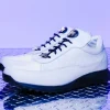 Fashion Mauri 8900/2 Baby Crocodile / Embossed Nappa Sneakers (Special Order) White