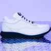 Fashion Mauri 8900/2 Baby Crocodile / Embossed Nappa Sneakers (Special Order) White