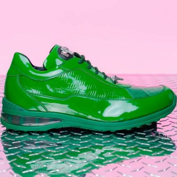 mauri__baby_crocodile__em_7-1.webp Cheap Mauri 8900/2 Baby Crocodile / Embossed Patent Sneakers Leaf Green LeafGreen