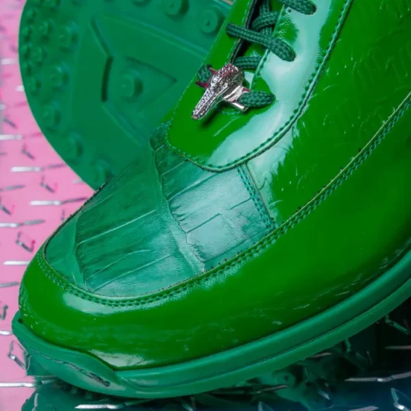 mauri__baby_crocodile__em_8-1.webp Cheap Mauri 8900/2 Baby Crocodile / Embossed Patent Sneakers Leaf Green LeafGreen