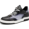 New Mauri 8423 Baby Crocodile & Nappa Sneakers Black / White