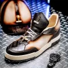 Clearance Mauri 8423 Baby Crocodile & Nappa Sneakers Sport Rust / Dune Dirty Gold SportRust/DuneDirtyGold