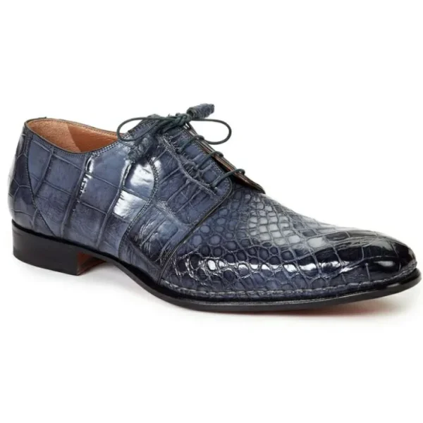 Hot Mauri 1192 Balzac Alligator Derby Shoes Charcoal Gray (SPECIAL ORDER) CharcoalGray