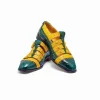 Online Mauri 3082 Body Alligator / Croco Flanks Shoes Hunter Green / Taxi Yellow (Special Order)