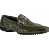 Hot Mauri 4892 Body Alligator / Nappa Shoes (Special Order) Green