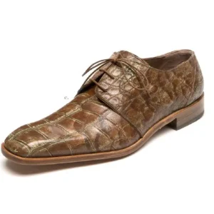 Sale Mauri 53141 Body Alligator Dress Shoes Cognac / Pale Yellow (Special Order) Cognac/PaleYellow