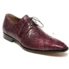 Best Mauri 53125 Body Alligator Dress Shoes Ruby Red / Gray (Special Order) RubyRed