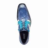 Store Mauri 4971 Body Alligator Shoes Caribbean Blue / Azure / White (Special Order)