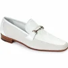 Store Mauri 4863 Borromini Alligator & Suede Bit Loafers (Special Order) White