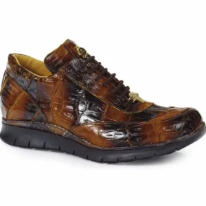 Best Sale Mauri 8932 Borromini Crocodile Sneakers Corn / Brown (Special Order) Corn/Brown