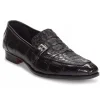 Shop Mauri 4763 Broletto Crocodile Monk Strap Shoes (SPECIAL ORDER) Black