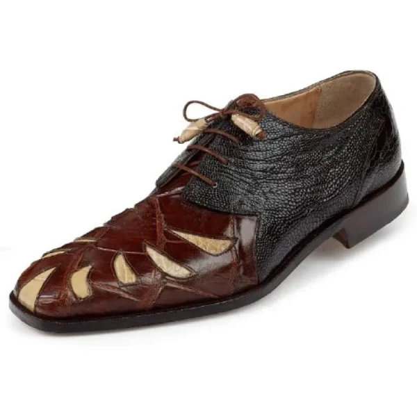 mauri__brut_alligator_amp_0.webp Best Sale Mauri 4691 Brut Alligator & Ostrich Leg Dress Shoes Camel / Bone / Dark Brown (SPECIAL ORDER) Camel/Bone/DarkBrown