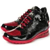 Online Mauri 8900/2 Bubble Patent Leather Embossed Baby Croc Sneakers Black / Red Black/Red