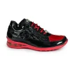 Online Mauri 8900/2 Bubble Patent Leather Embossed Baby Croc Sneakers Black / Red Black/Red